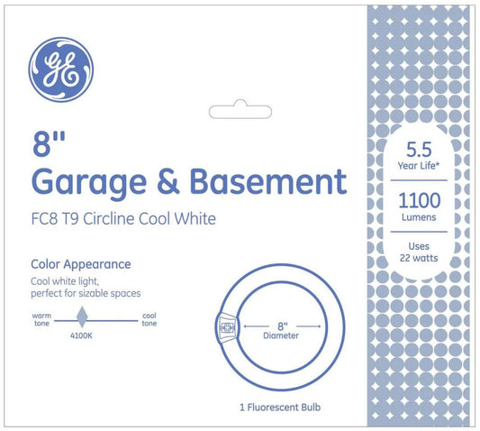 GE Cool White 4-pin Circline Fluorescent Tube Light Bulb