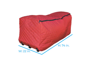 Holiday Living Red Collapsible Rolling Christmas Tree Storage Bag