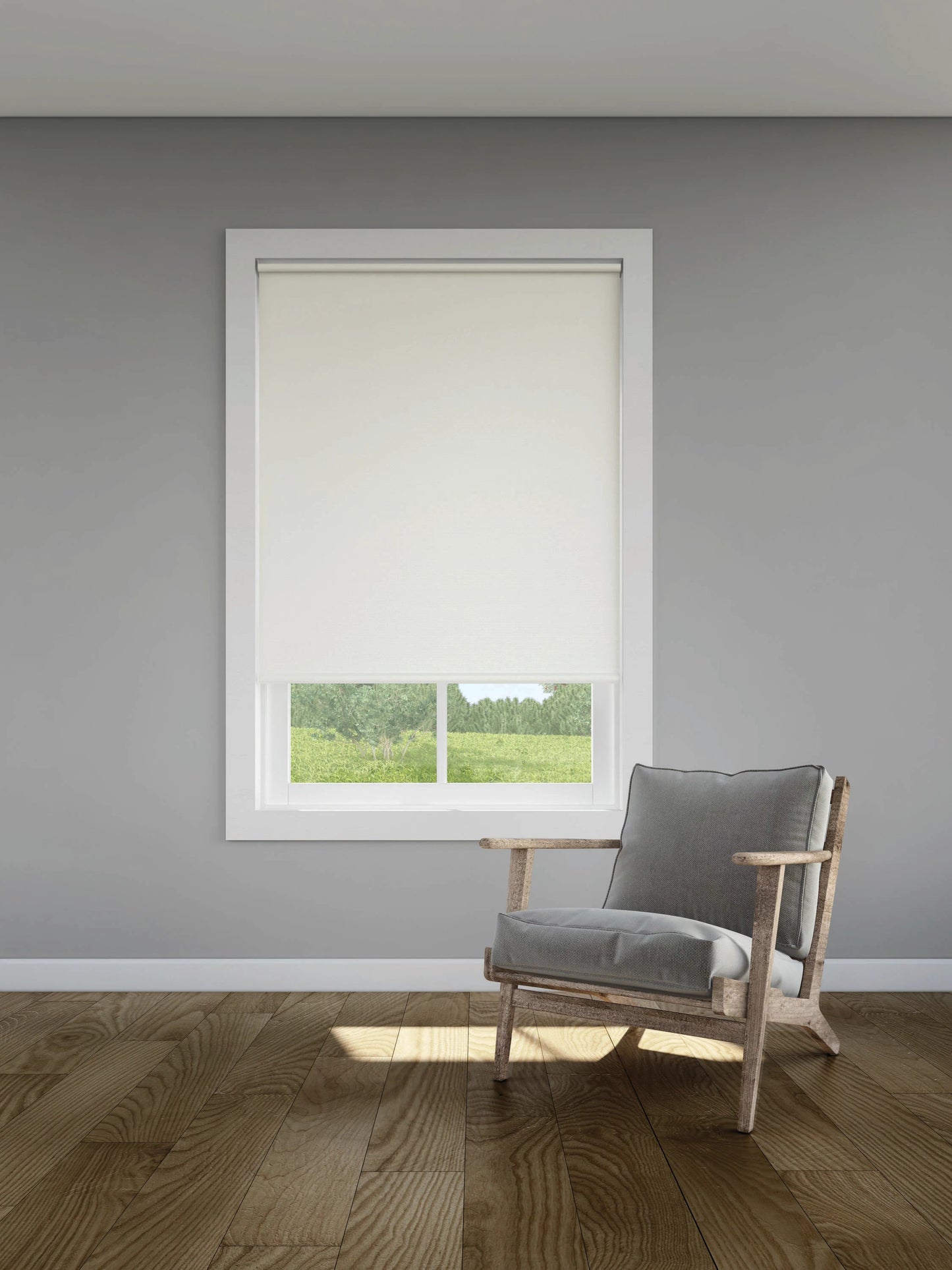 LEVOLOR Trim+Go 37-in x 78-in Cream Blackout Cordless Roller Shade