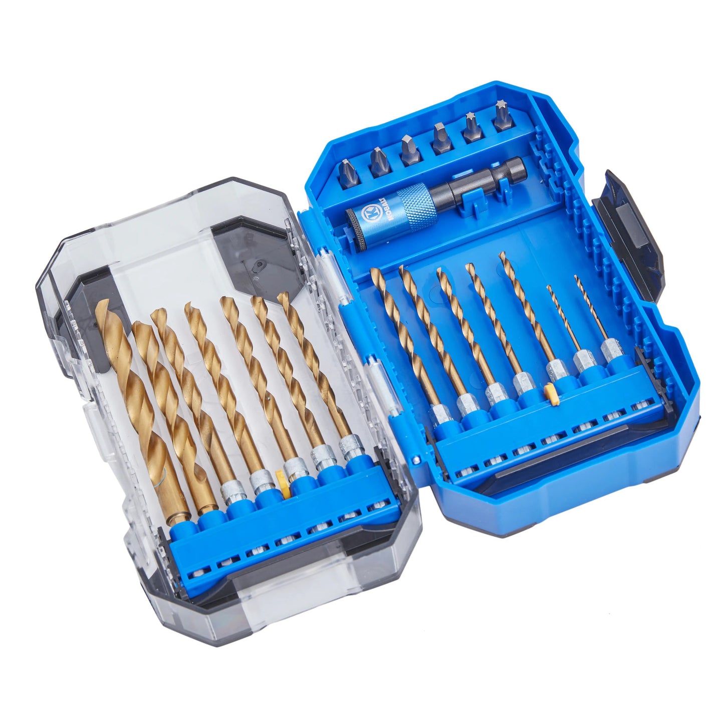 Kobalt 21-Piece Assorted Titanium Jobber Length Twist Drill Bit Set