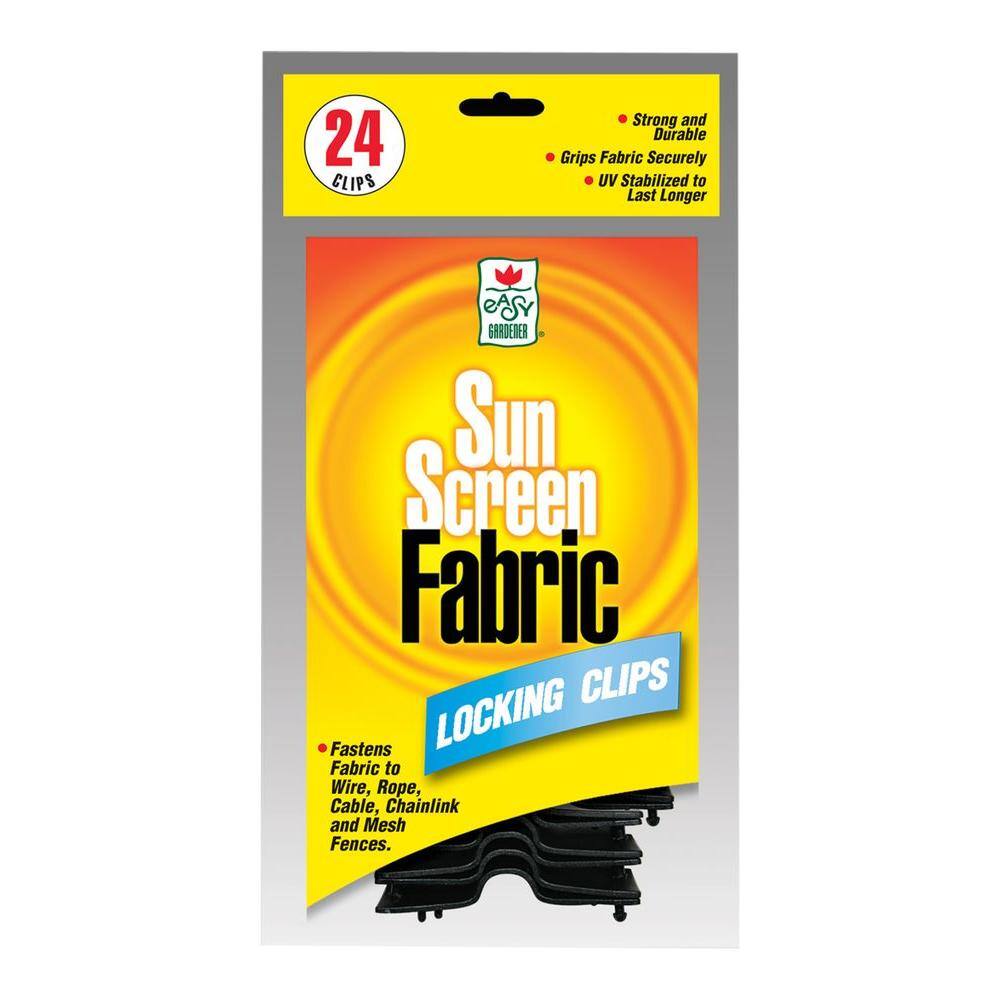 Sun Screen Fabric Shade Locking Clips (24-Pack)