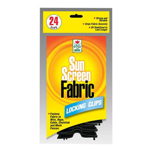 Sun Screen Fabric Shade Locking Clips (24-Pack)