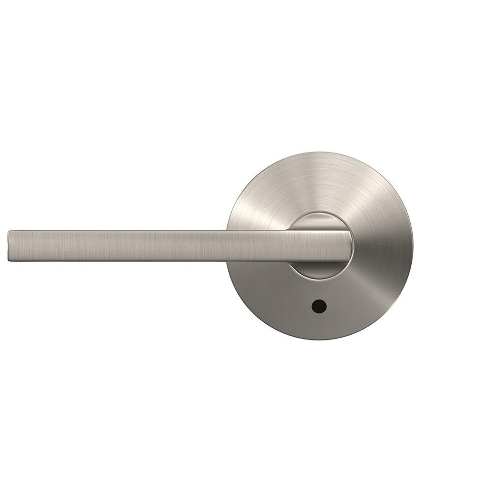 Schlage Custom Latitude- Kinsler Satin Nickel Universal Interior Bed/Bath Hall/Closet Combined Door Handle