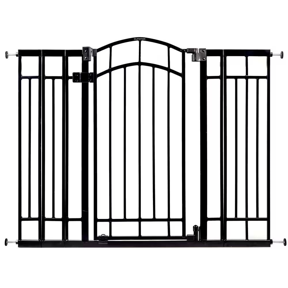 Doorway 48 in. W Series Gate in Black for Baby and Pet