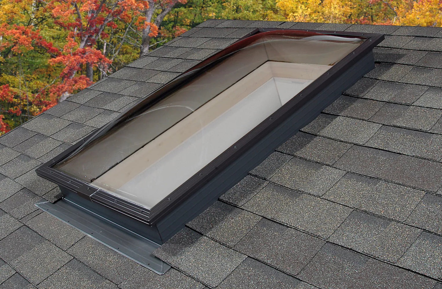 Sun-Tek 22-1/2-in x 22-1/2-in Fixed Self-flashing Aluminum Skylight with Miami-Dade Glass