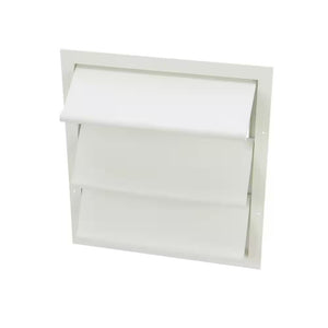 17.50 in. x 19.0 in. Square White Plastic Automatic Shutter