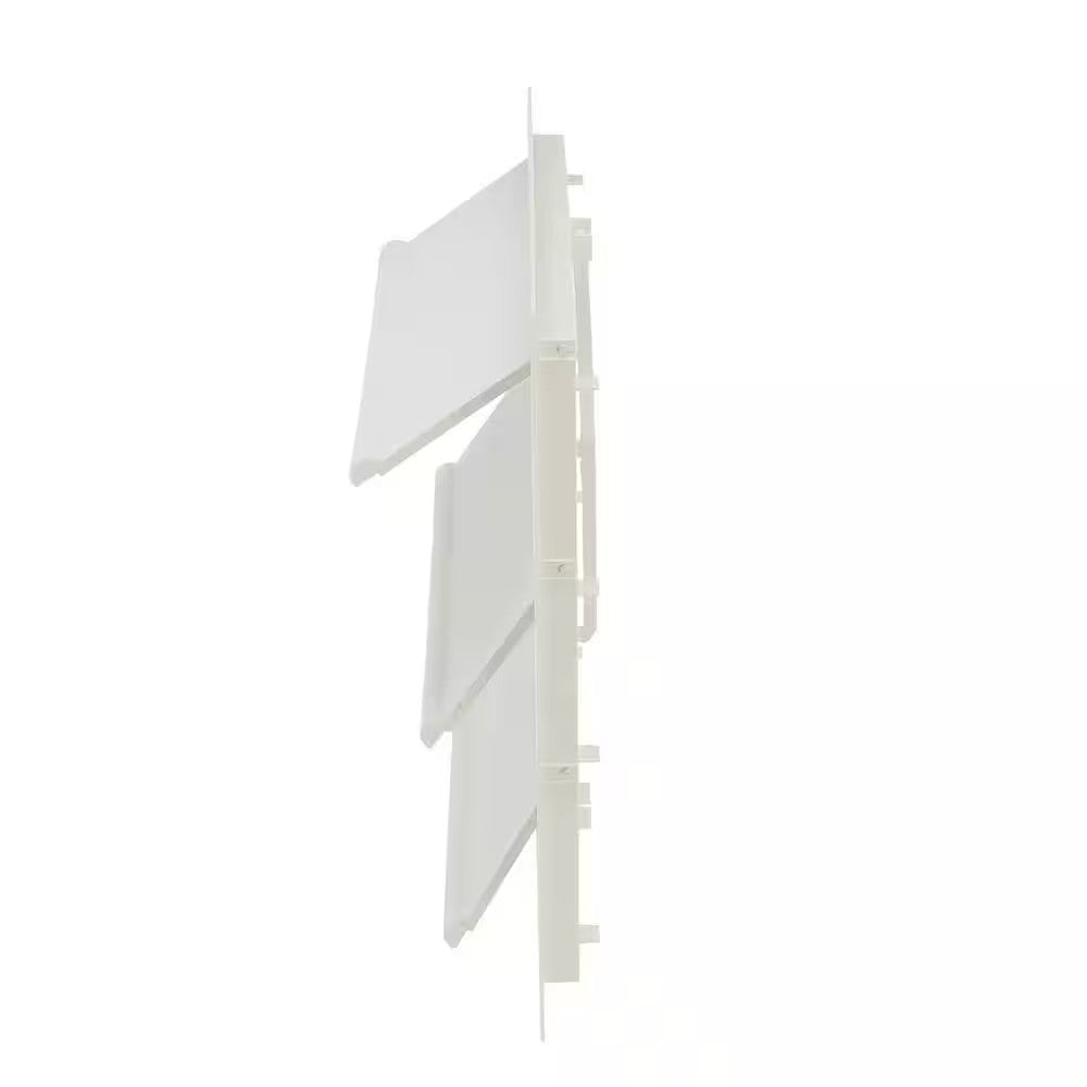 17.50 in. x 19.0 in. Square White Plastic Automatic Shutter