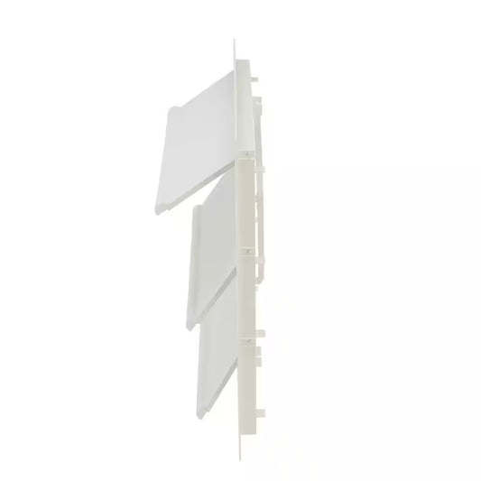 17.50 in. x 19.0 in. Square White Plastic Automatic Shutter