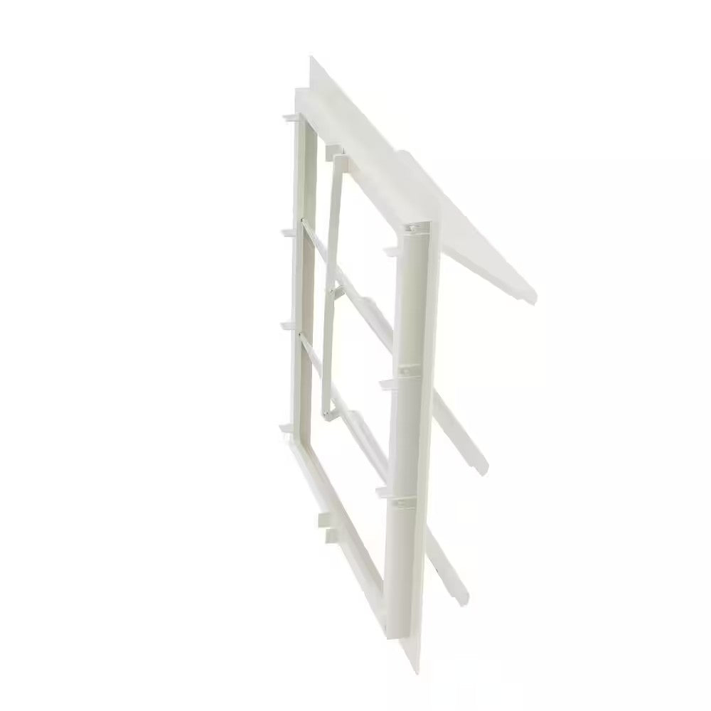 17.50 in. x 19.0 in. Square White Plastic Automatic Shutter