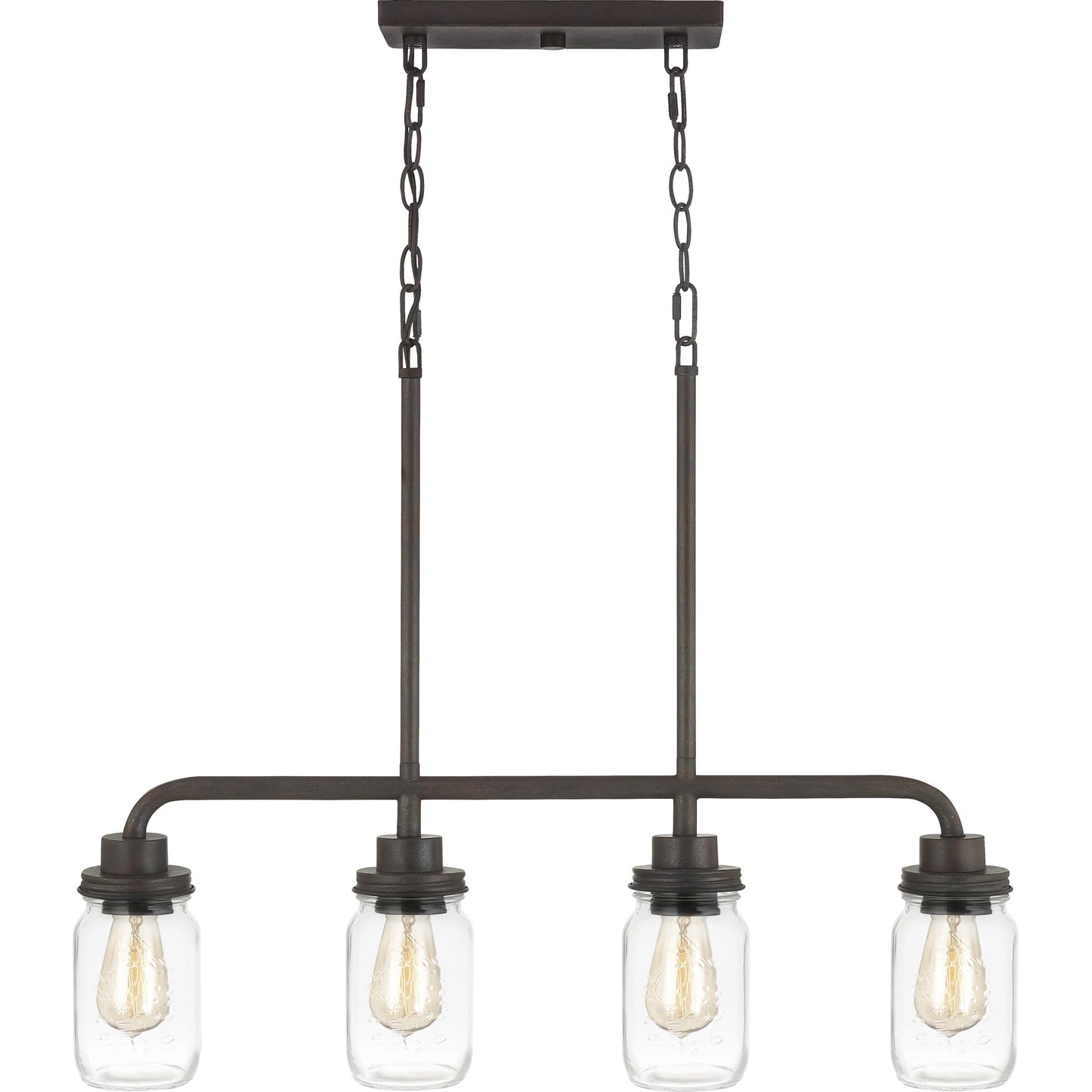 Quoizel Jana 4-Light Matte Black Transitional Chandelier