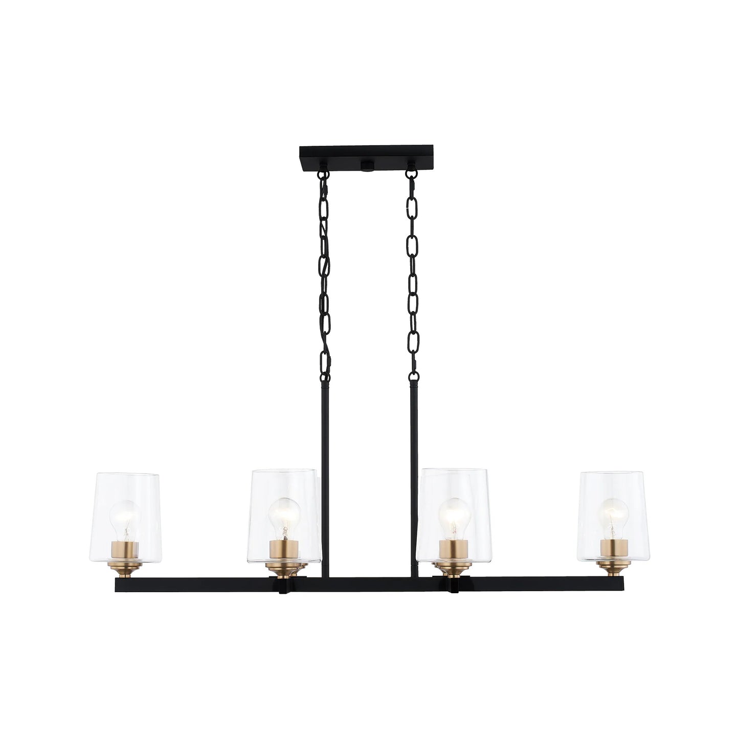 Quoizel Whitlock 6 -Light Matte Black Modern/contemporary For Use in Bathrooms, Bedrooms, Dining Rooms, Foyers, Kitchens, Living Rooms Chandelier