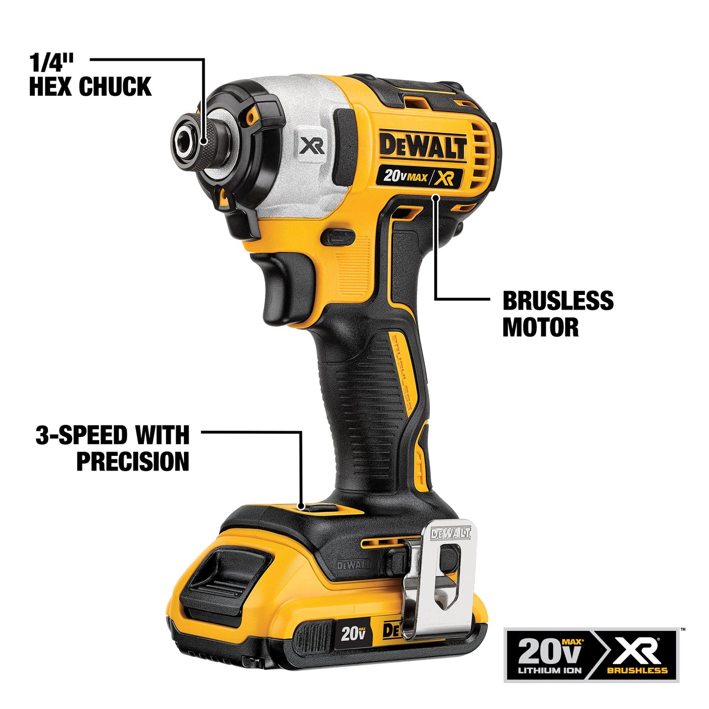 DEWALT Power Detect XR POWER DETECT 2-Tool 20-Volt Max Brushless Power Tool Combo Kit with Soft Case (2-Batteries and charger Included)