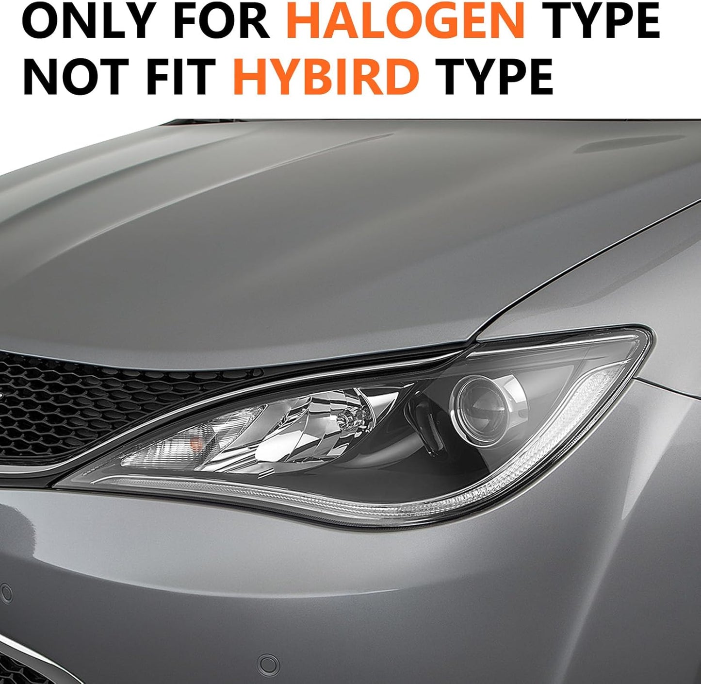 FIONE Headlights Assembly Halogen Projector Headlamp Left Driver Side For Chrysler Pacifica