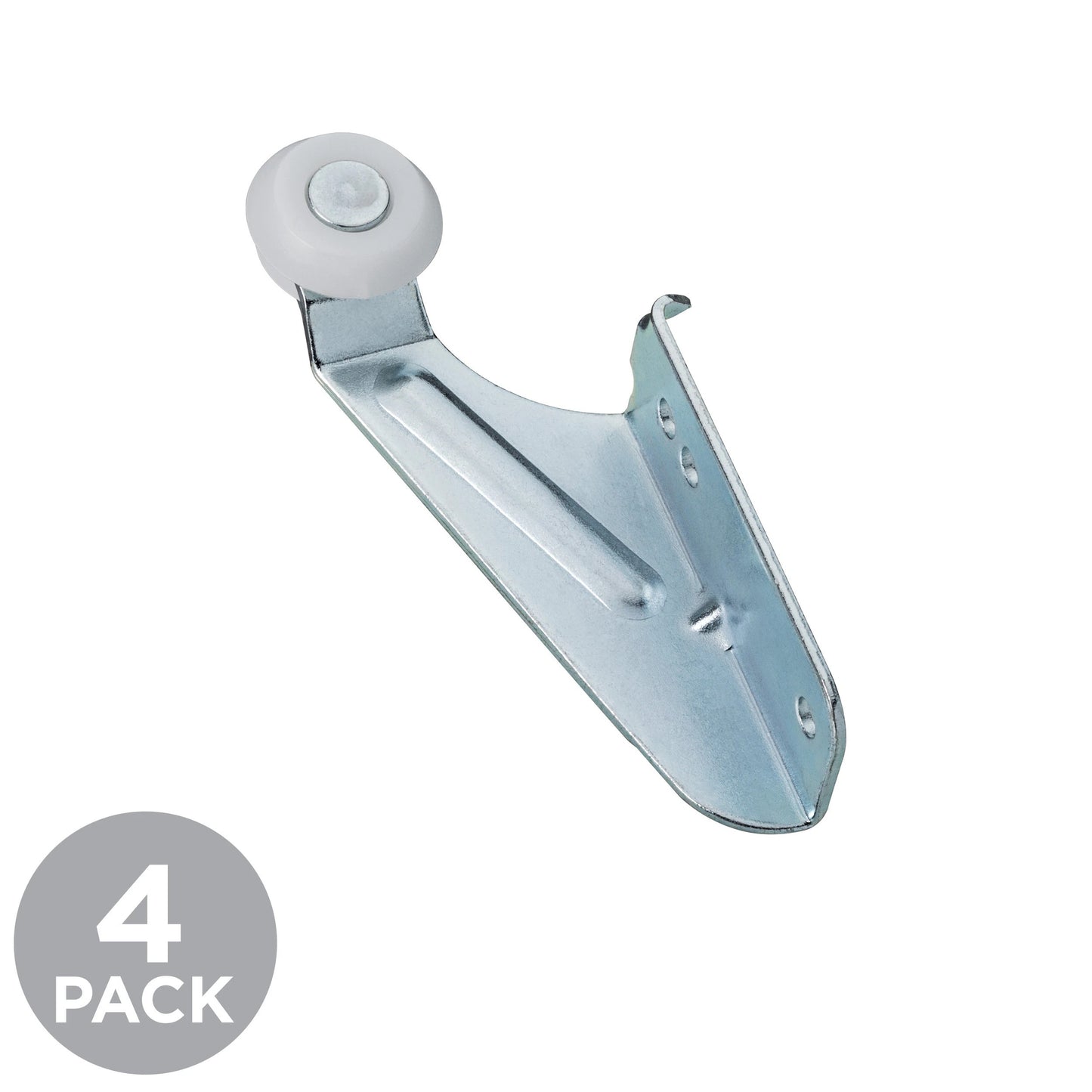 RELIABILT Zinc Plated Plastic Left-Hand Roller Bracket