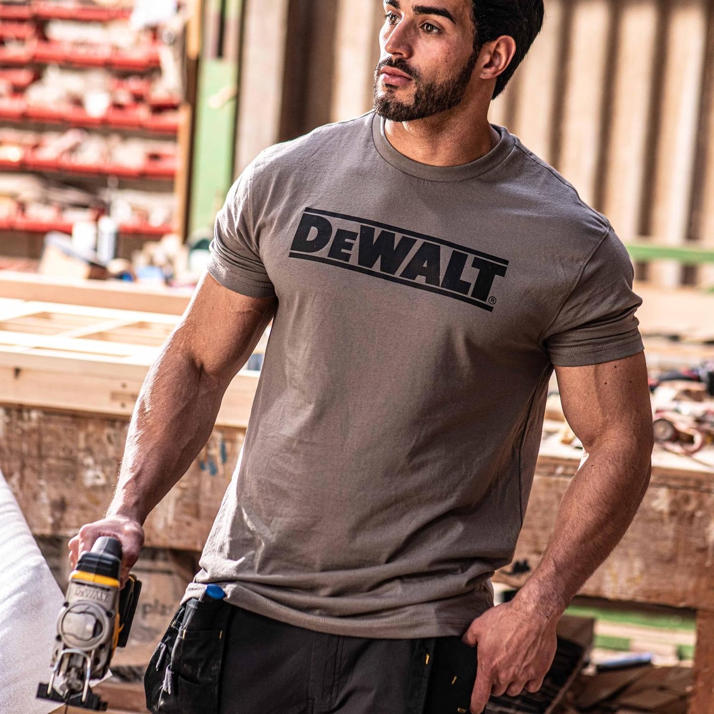 Dewalt Short Sleeve Coolmax Tee - Grey - 2XL