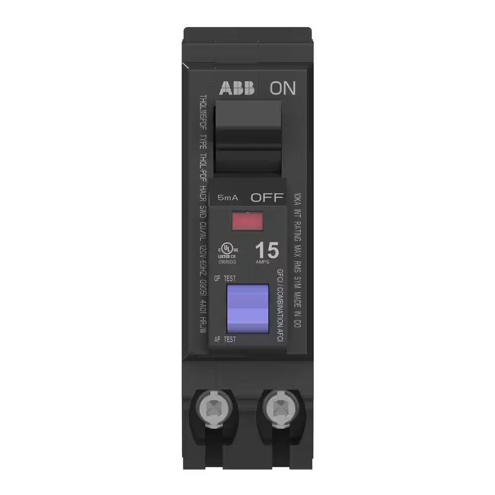15 Amp Single-Pole Dual Function Arc Fault Circuit Breaker (THQL1115PDFA)