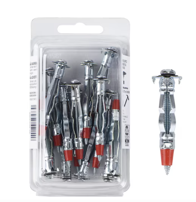 Project Source 18-Pack 1-3/4-in L x 1/8-in dia Standard Drywall Anchor (Screws Included)