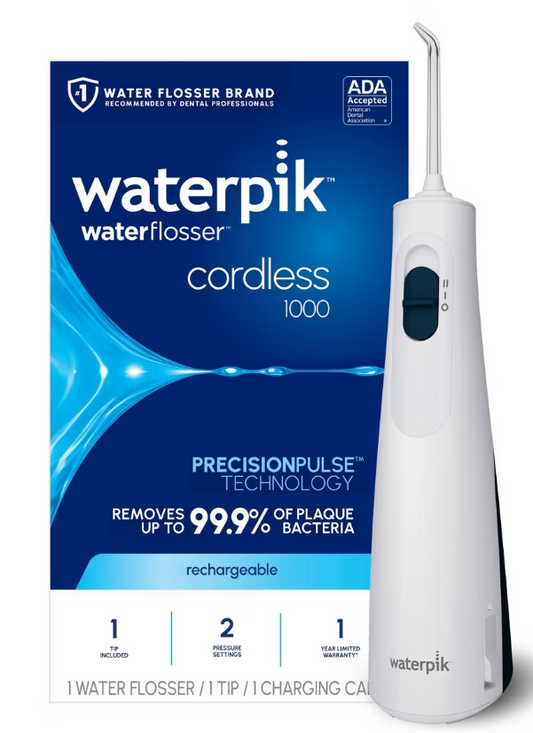 Waterpik Cordless 1000 Water Flosser - Blue/White
